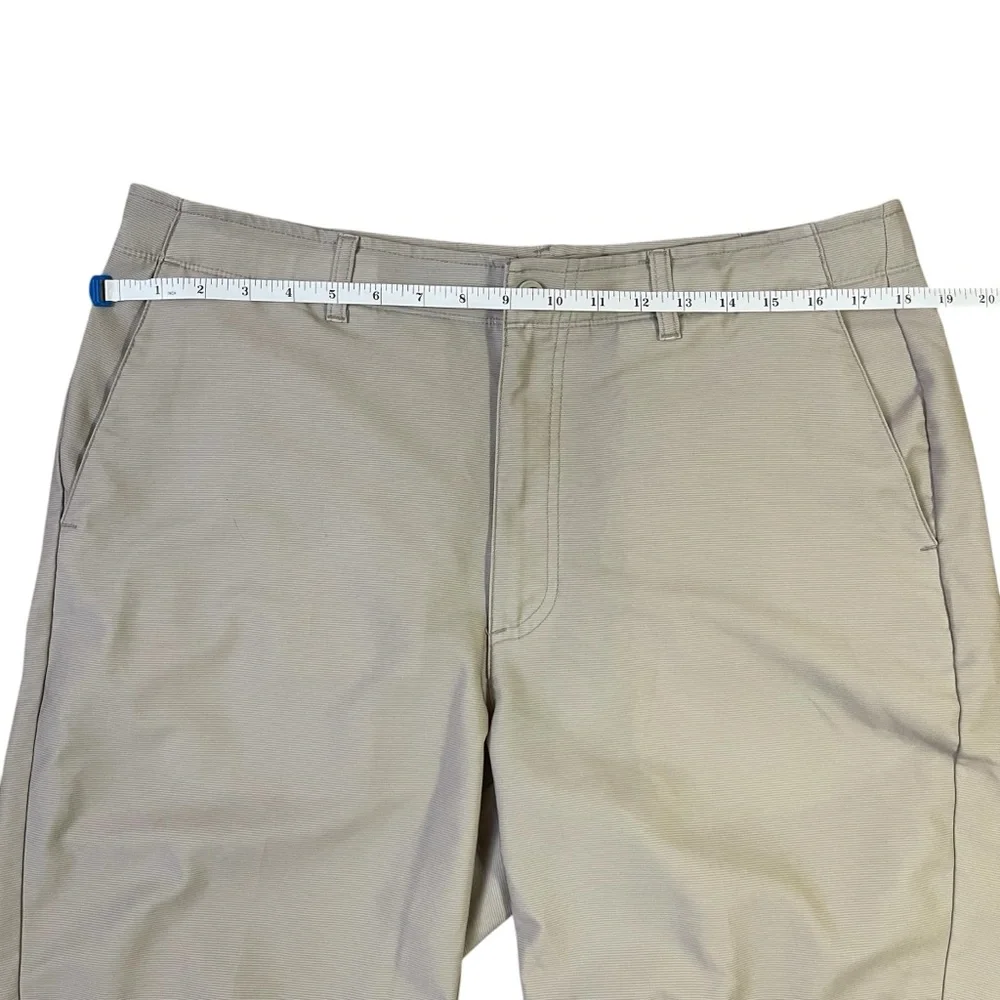 Bolle Men’s Tan Golf Shorts Flat Front Performance Casual Walking Size 36